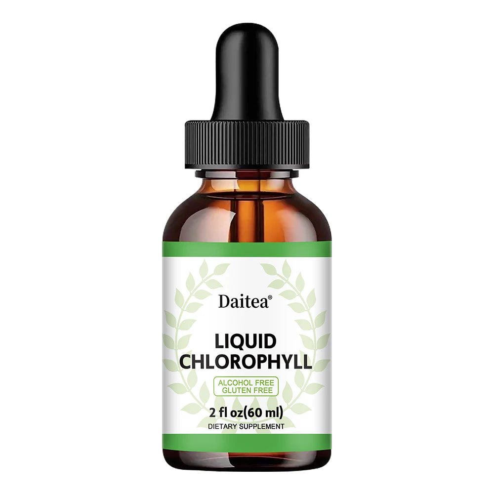 Chlorophyll Drops 60ml - Alcohol Free Gluten Free Liquid Chlorophyll Healthy Dietary Supplement